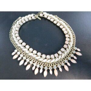 Cookie Lee Bling Jeweled Statement Necklace